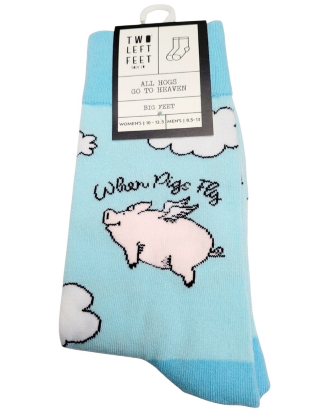 Two Left Feet Sock Co. "When Pigs Fly" Socks